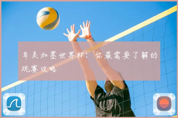 年美加墨世界杯：你最需要了解的观赛攻略